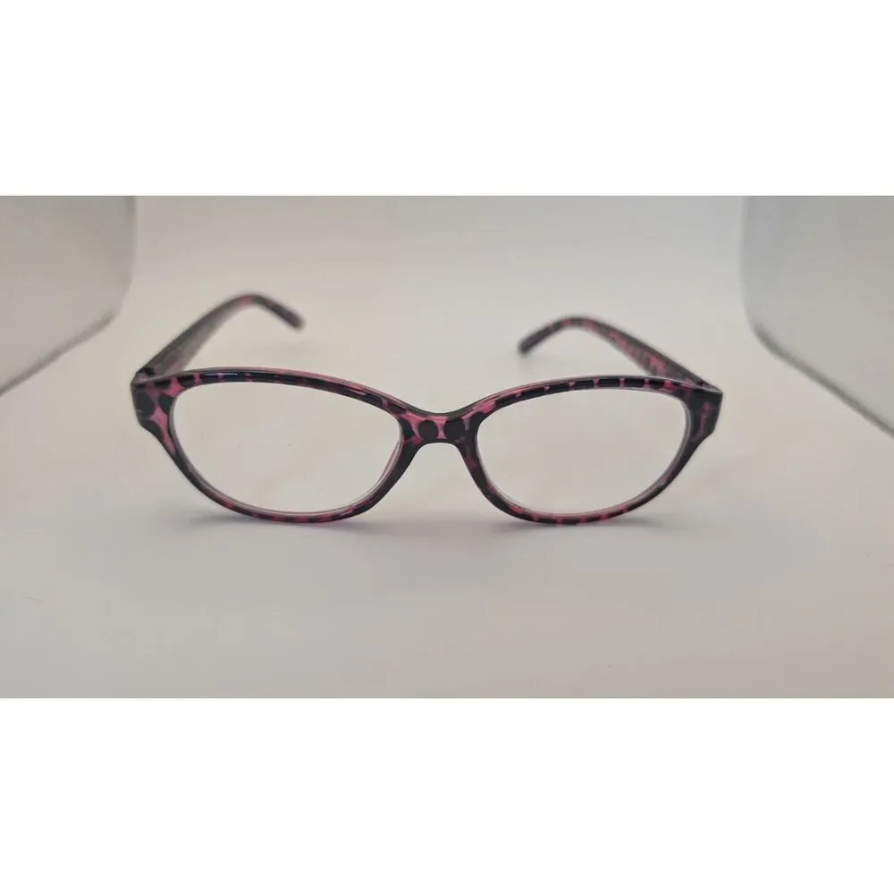 Foster Grant Womens Monica Magenta Cat Eye Reading Glasses 52 15-145 +1.25